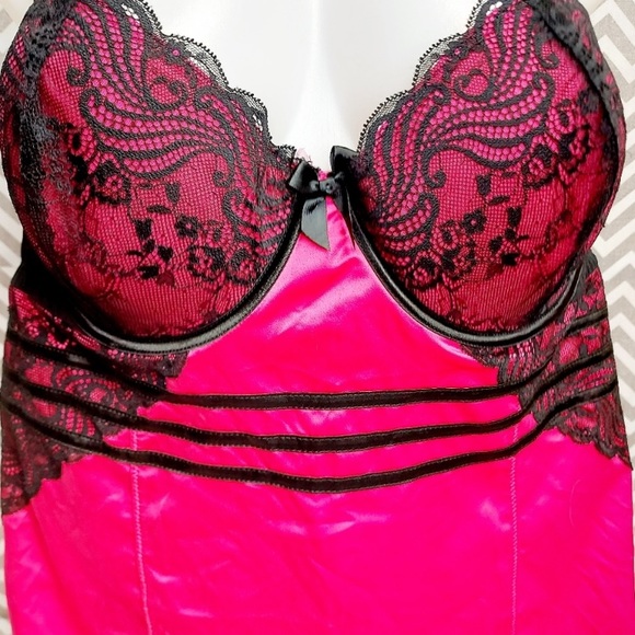 Torrid womens hot pink underwire neglige size 2X - Picture 3 of 4